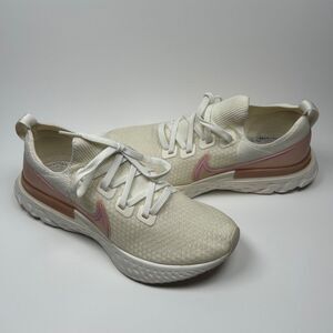 Nike React Infinity FlyKnit Beige cd4372-103 Pre Owned Woman's US Size 9.5